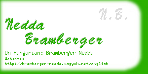 nedda bramberger business card